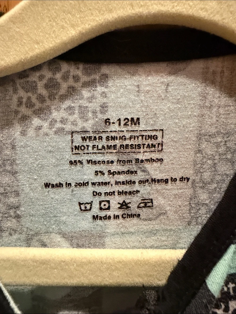 Carhartt Teal and Black Patchwork Sleeper Footed One-Piece